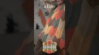 Knit Patchwork Sweater with Alize Alpaca Royal