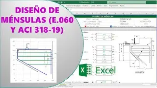 Diseño de Ménsula - concreto armado (Plantilla excel profesional)