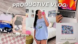 PRODUCTIVE DAY IN MY LIFE VLOG: packing for a trip, deep cleaning, errands, doctor app.. 