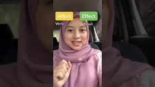 AFFECT VS EFFECT