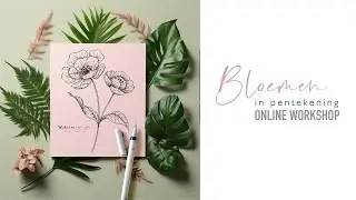 GRATIS introductieles Bloemen in Pentekening