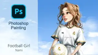 [Photoshop drawing] 축구 소녀를 그려보자 ! 뤠알마두리두 ^^