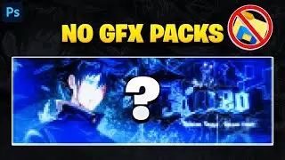Making A Header Design With NO GFX PACKS CHALLENGE!