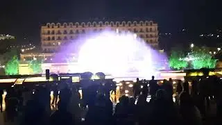 Дербент,вечер. Музыкальный фонтан, стихи Расула Гамзатова
