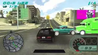 Midnight Club L.A. Remix - PSP Gameplay (RetroArch)