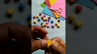 Make origami little star with paper easy and simple