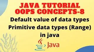 Default value of data types in java || Primitive data types: The primitive data types and its range