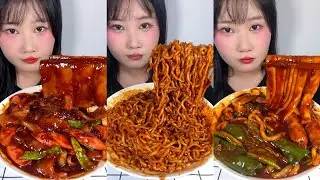 Asmr Mukbang, Eat Challengers, This Show Food, Eating Noodles Spicist Flavors Spicy Yummy