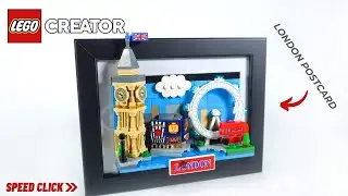 I created 3D Framed Picture out of LEGO London Postcard #40569 / Speed Click Review