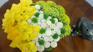 Процесс создания декоративной композиции Нарциссы #floral #gangarium #флористика