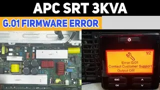 APC SRT 3KVA UPS Firmware error solved