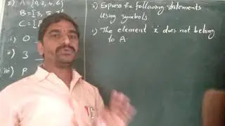 10 TS 02 SETS: EXERCISE-2.1: 2(i,ii)