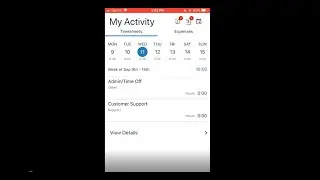 Journyx Mobile Time Tracking App