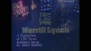 Face the Nation sponsers and outtro from 1994