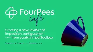Four Pees Café - Creating a new JavaScript imposition config from scratch in pdfToolbox 13