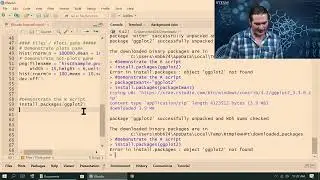 Installing packages and calling libraries in R