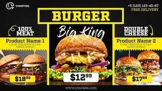 Top After Effects Projects: Black Restaurant Menu - Food Promo + Free Font ⭐️⭐️⭐️⭐️⭐️