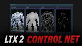 LTX 2 Vid2Vid Control Net GGUF ComfyUI Workflow (Pose + Canny + Depth)