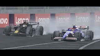 Close battle with Tsunoda in Interlagos with rain ! - Assetto Corsa