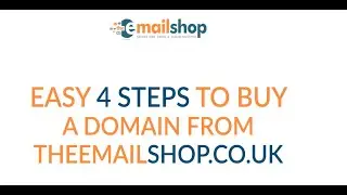 EASY 4 STEPS to #Purchase your very own #DOMAIN on theemailshop.co.uk