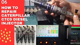 Simple way How to repair Caterpillar C7C9 Diesel Injector #diesel #cat