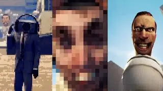 Skibidi toilet but in 16, 32, 64 bit quality