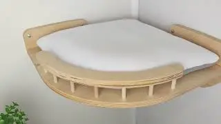 Угловая полка для кошки