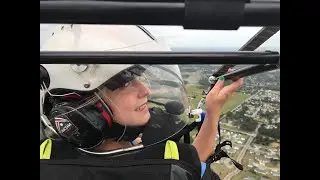 Helen does a paramotor tandem with Woody at Butt Landing