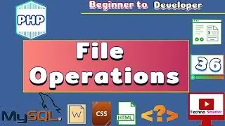 File operations |Create ,open, read,write, delete,append,close | PHP Tutorials -36 [HINDI]