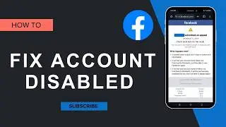 how to fix facebook account disabled