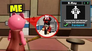 Using X-RAY In 100 Player Piggy Hide and Seek.. (Roblox)