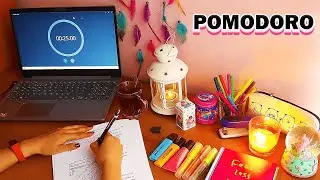 Benimle birlikte 1 saat ders çalış KRONOMETRELİ / Müziksiz / Kalem Kağıt Sesi / Yağmur sesi POMODORO
