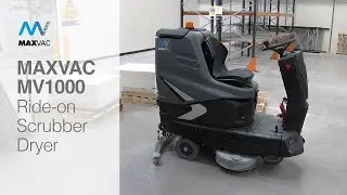 MAXVAC MV1000 - Ride-on Scrubber Dryer
