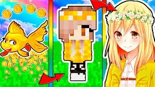 КАК МЕНЯЛАСЬ ДЕВУШКА ЗОЛОТАЯ РЫБКА И ЕЁ ЖИЗНЕННЫЙ ЦИКЛ В МАЙНКРАФТ ЭВОЛЮЦИЯ РЫБЫ МУЛЬТИК
