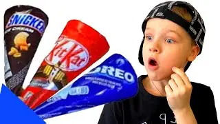 Андрей делает вкусное мороженое |Delicious ice creams!