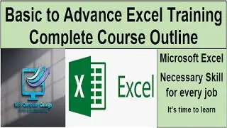 MS Excel Course Introduction