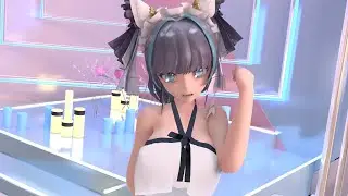 【Cloth Simulation/Azur lane MMD】Cheshire - girls