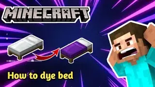 minecraft how to make coluree beds| How to dye bed#androidgameplay #technogamerz #technoblade