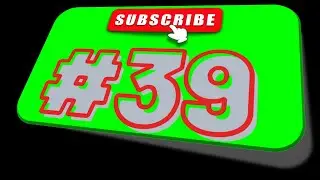 #39 Subscribe Button Green Screen | No Copyright | Free to Use | Million Dollar Resources