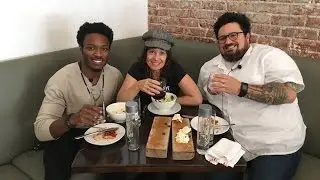 Actor Gentry White and Chef Bruce Kalman