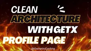 Flutter Profile Screen Design | Clean Architecture + GetX (Part 7). 