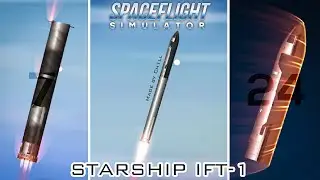 Starship Integrated Flight Test 1 - Complete Flight Profile | SFS 1.5