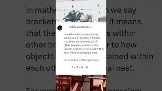 Nested Brackets