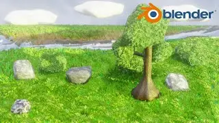 BLENDER RIVER ANIMATION with a FLUID SIMULATION