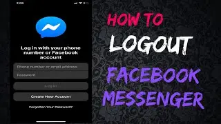 How to Logout Facebook Messenger | iOS | Android