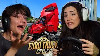 KIZ ARKADAŞIMA TIR KULLANMAYI ÖĞRETİYORUM ! - ETS 2 w/ 