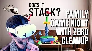 EPIC Tabletop Chaos! Does It Stack? Quest 3 VR - Mixed Reality Co-op