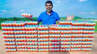 Opening 100 Kinder Joy Worth ₹5000 - Shocking Results🔥🔥 ఏ Toys ఎక్కువ వస్తాయి…😱😱 Telugu Experiments