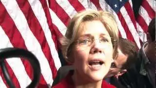 Elizabeth Warren ceremonial swearing in as US Senator at Roxbury Community College