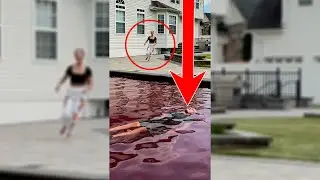BLOOD FILLED POOL PRANK ON WIFE - 